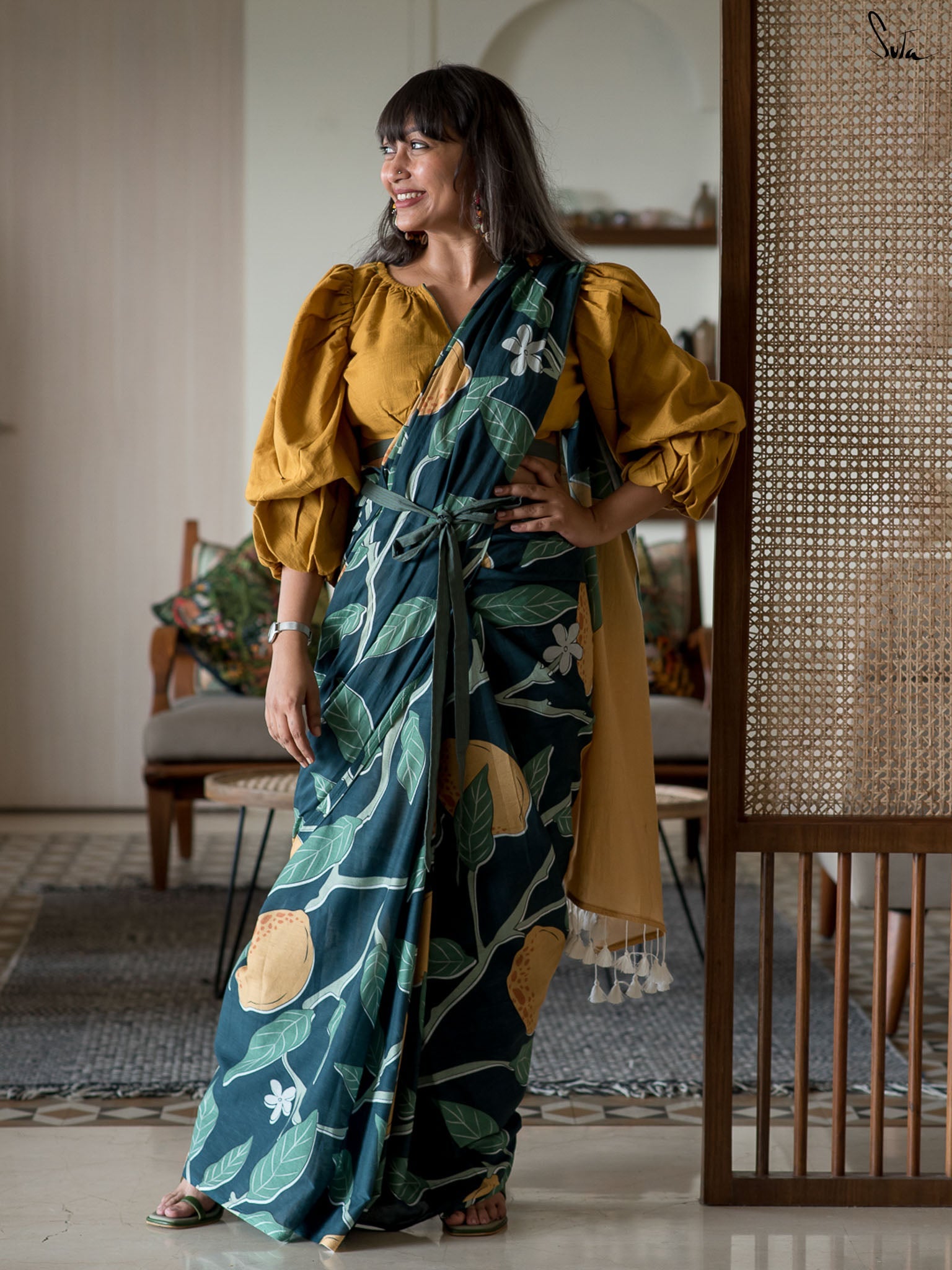 Life gives Lemons Saree