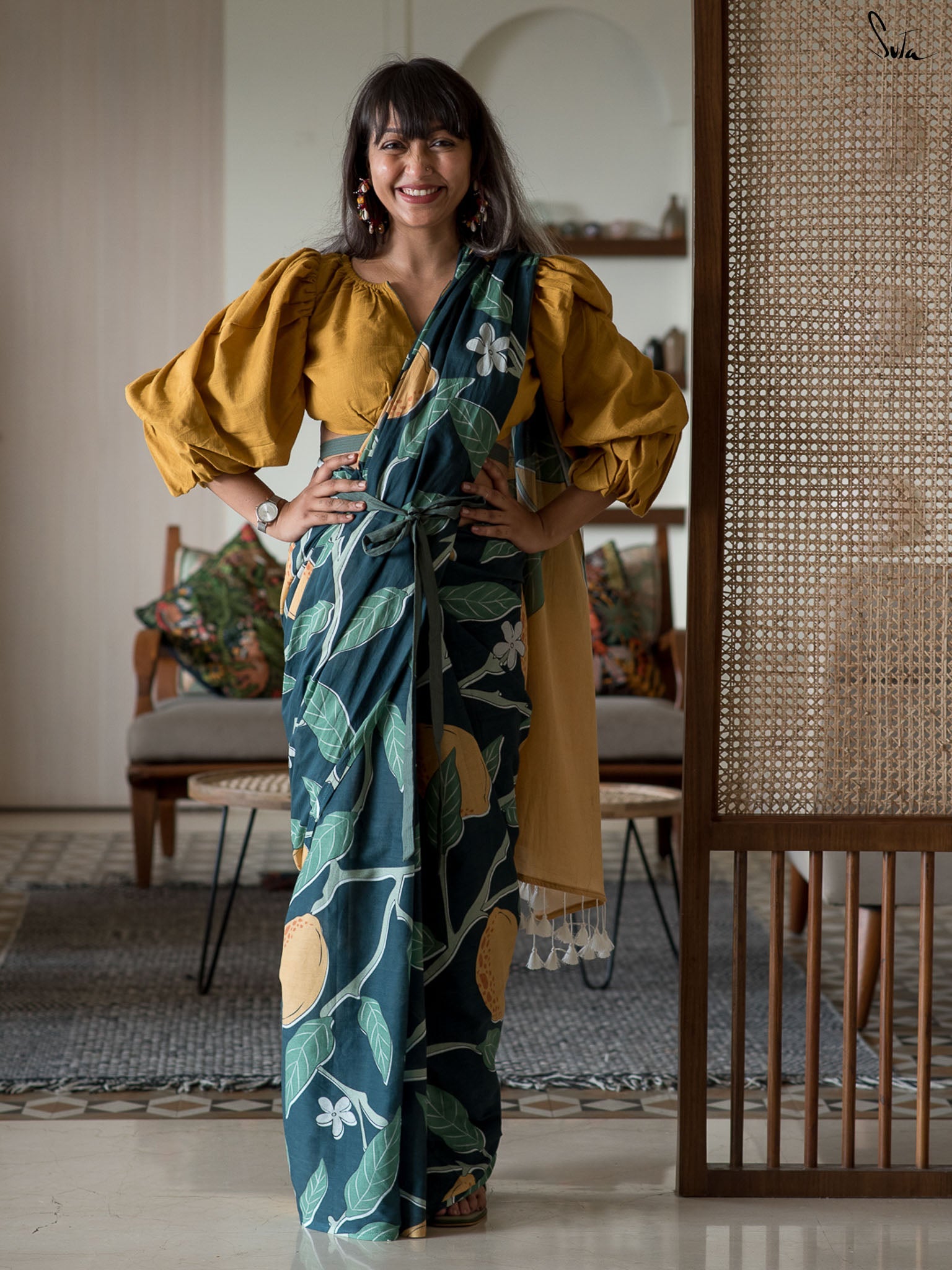 Life gives Lemons Saree