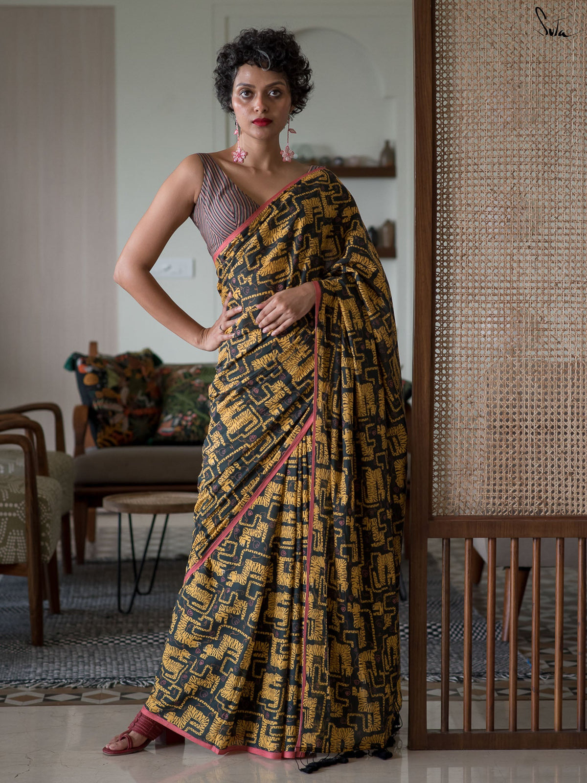 The Big Cat Saree