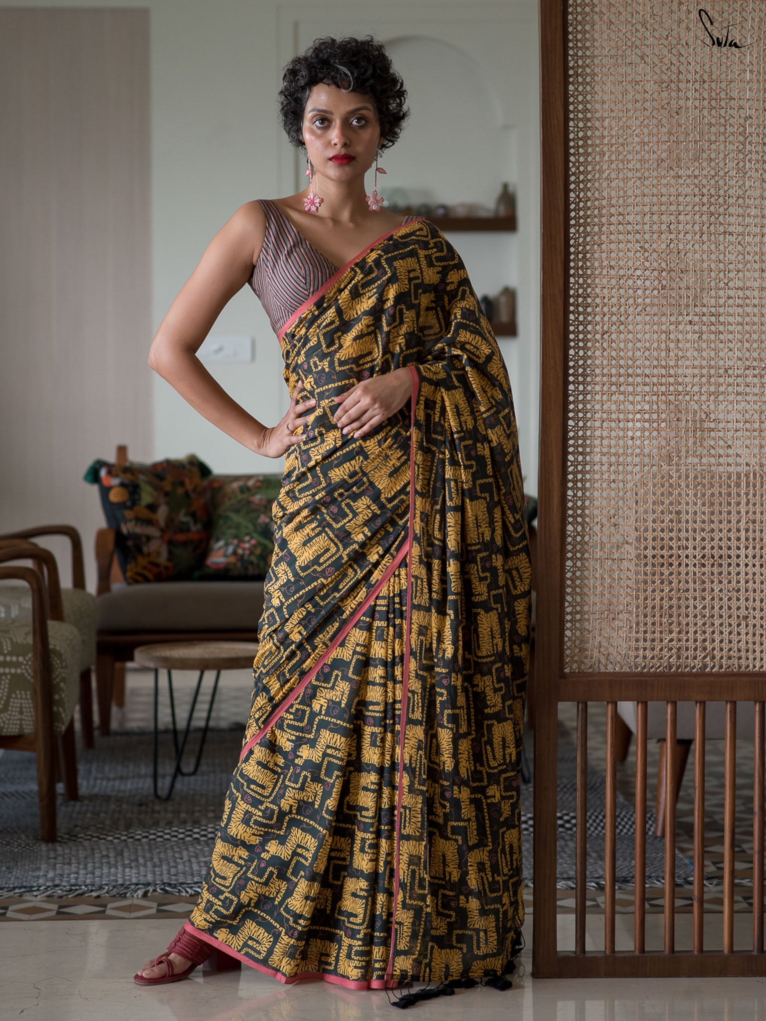 The Big Cat Saree