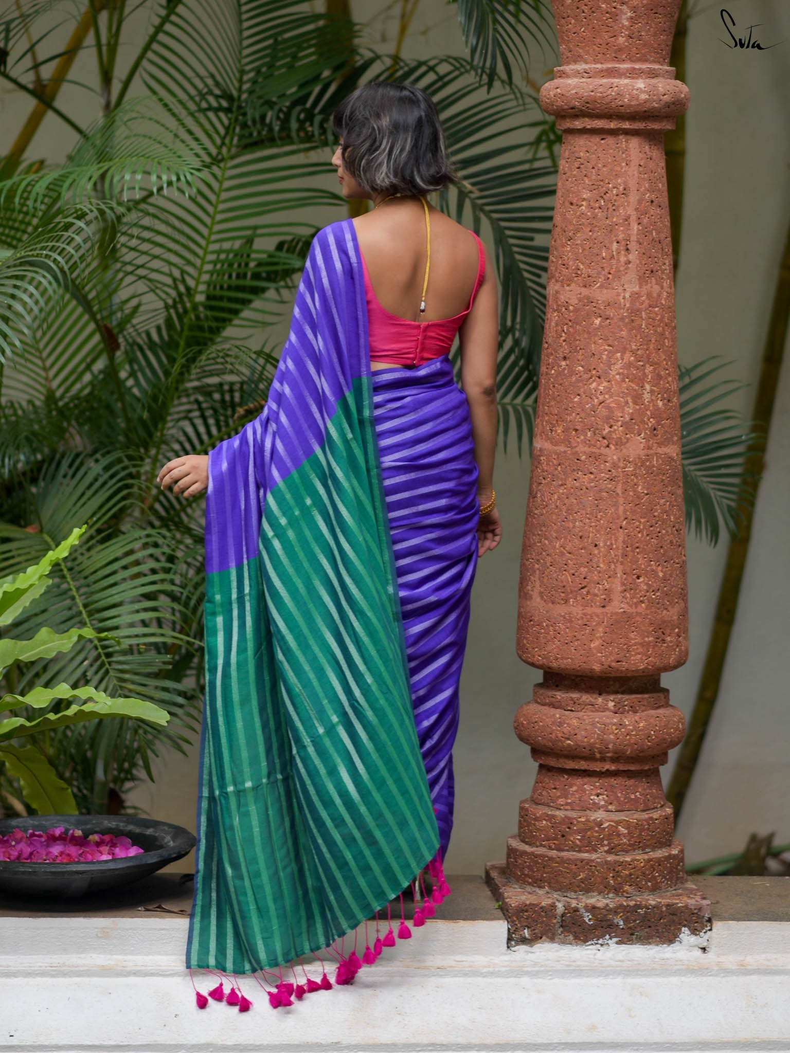 Suta Striped Saree