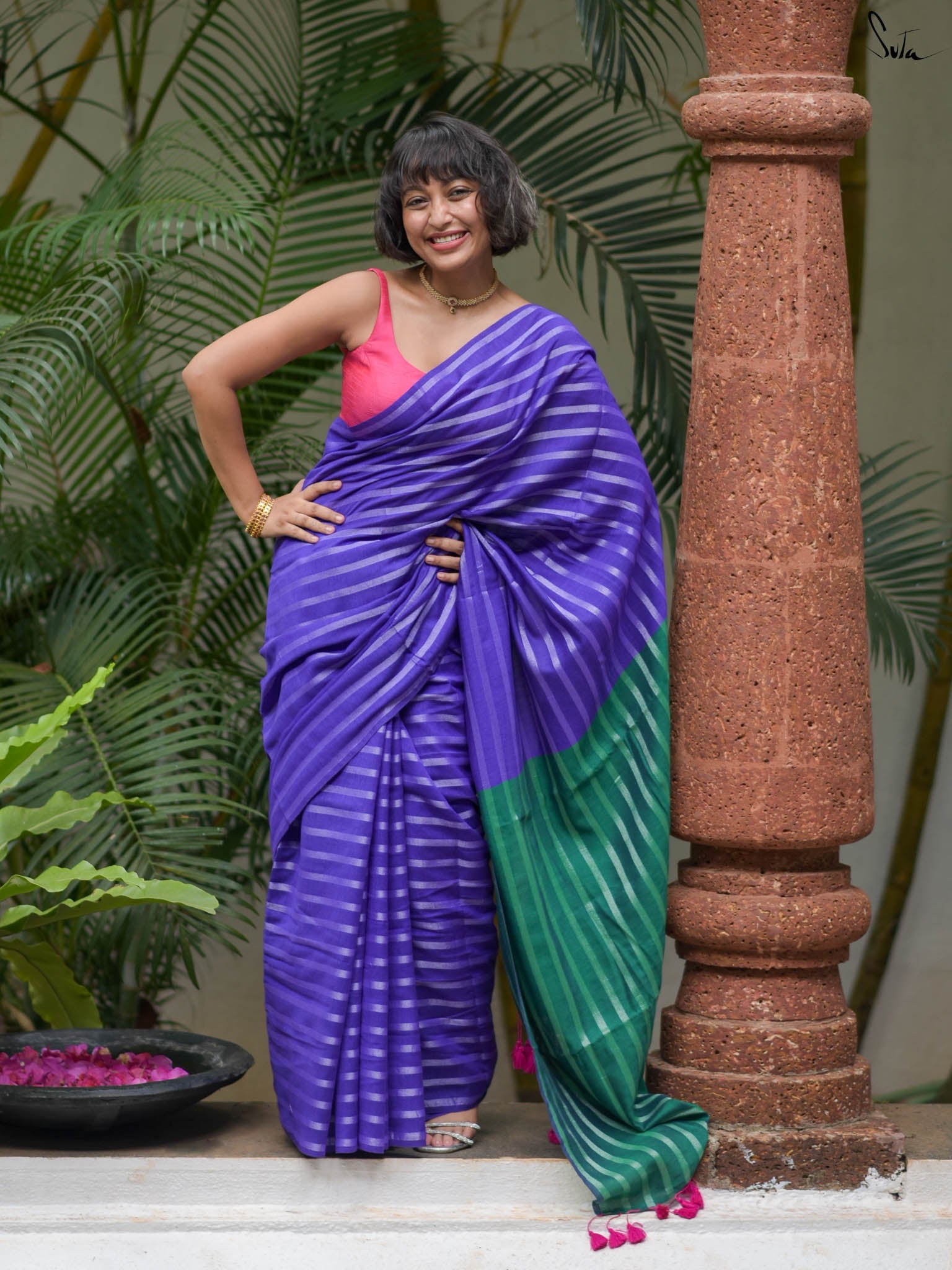 Suta Striped Saree