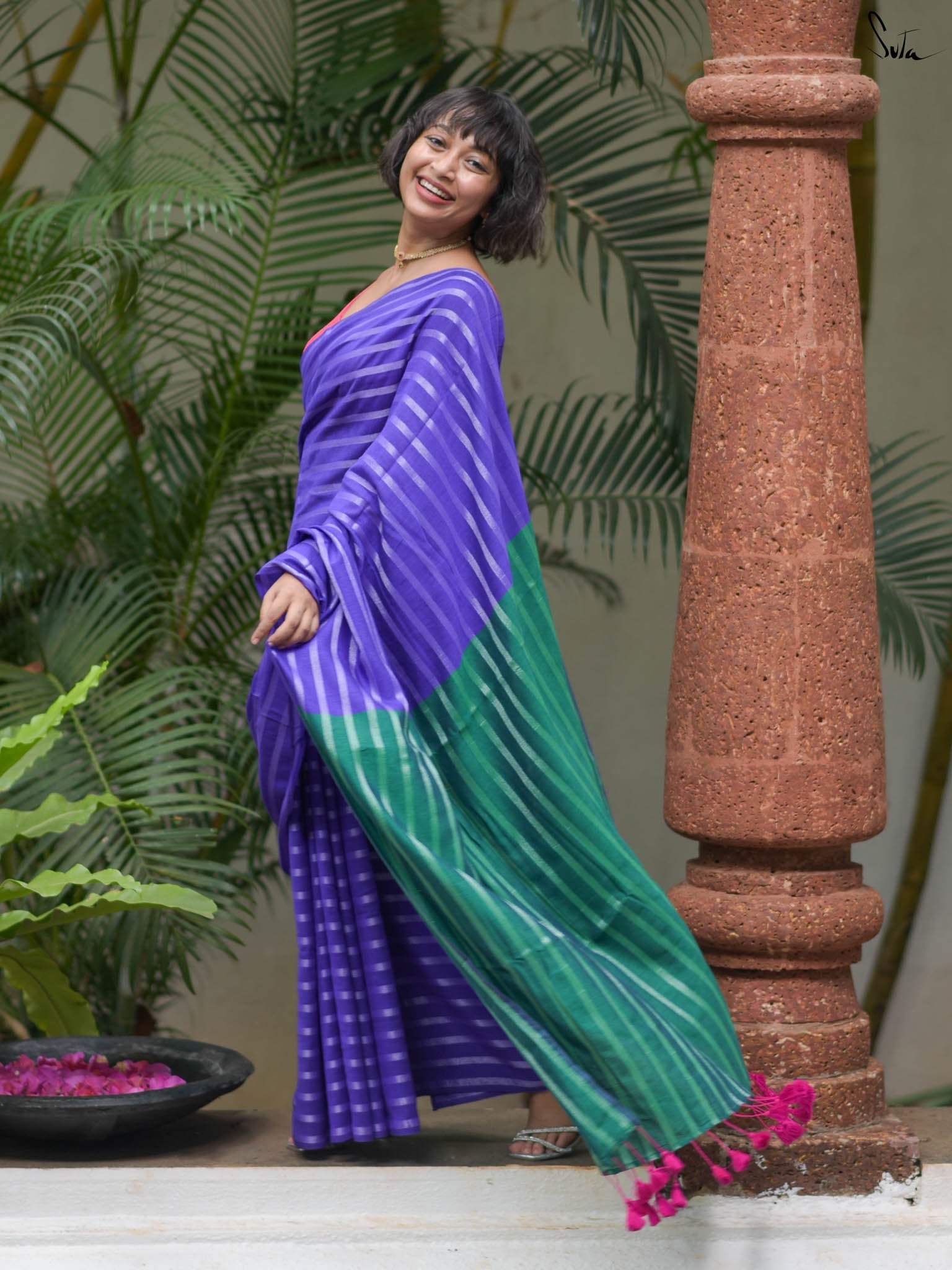 Suta Striped Saree