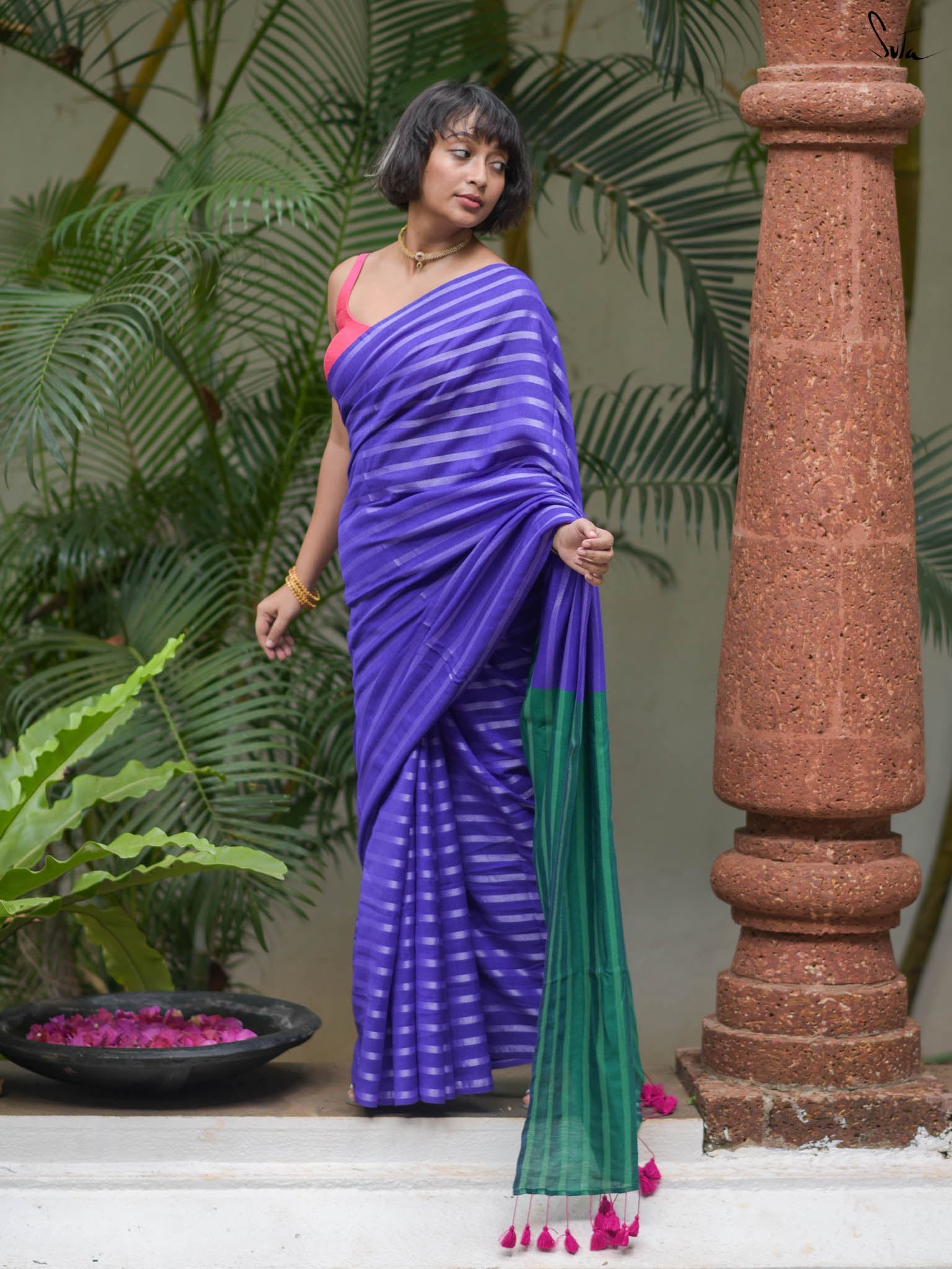 Suta Striped Saree