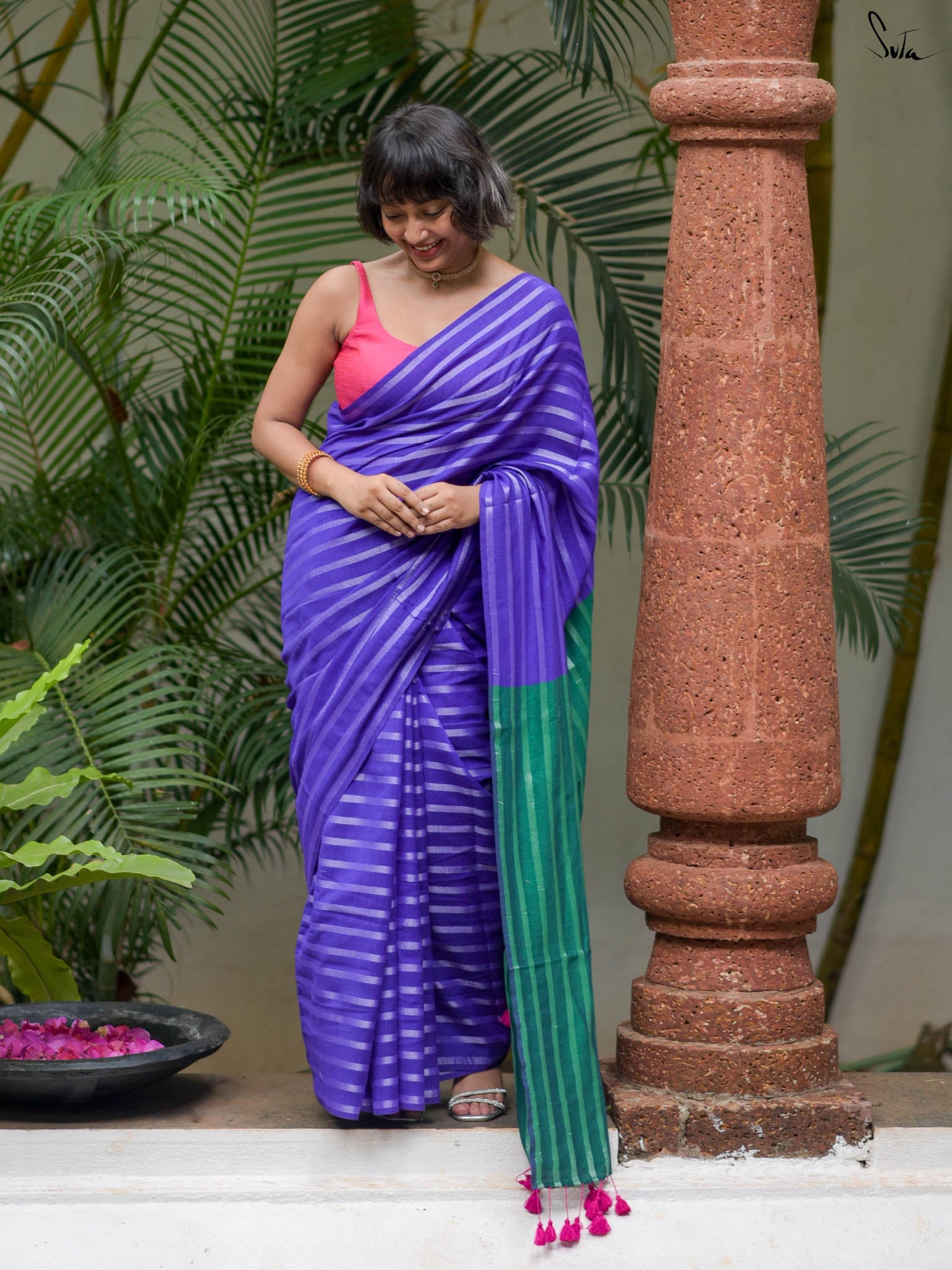 Suta Striped Saree