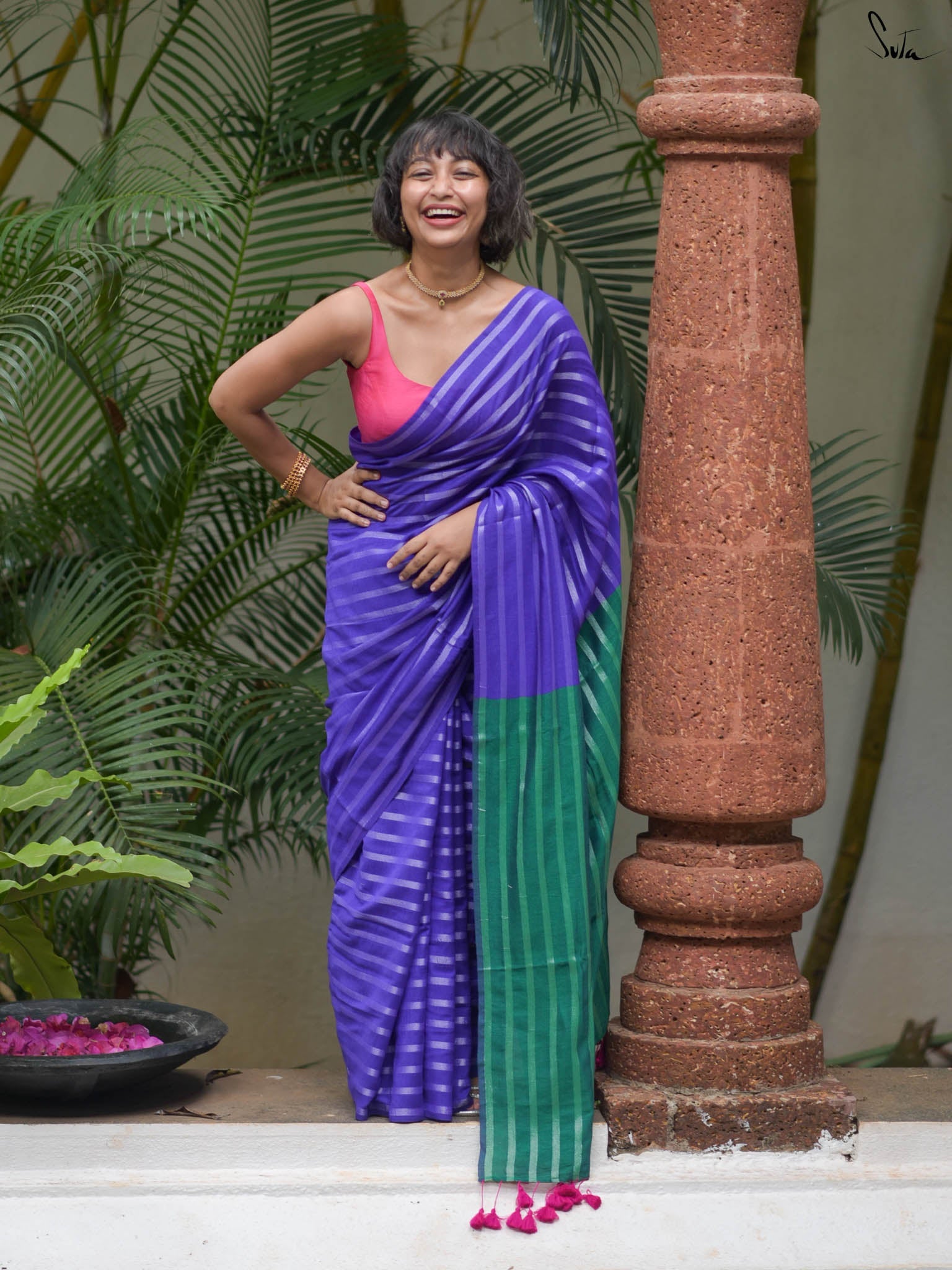 Suta Striped Saree