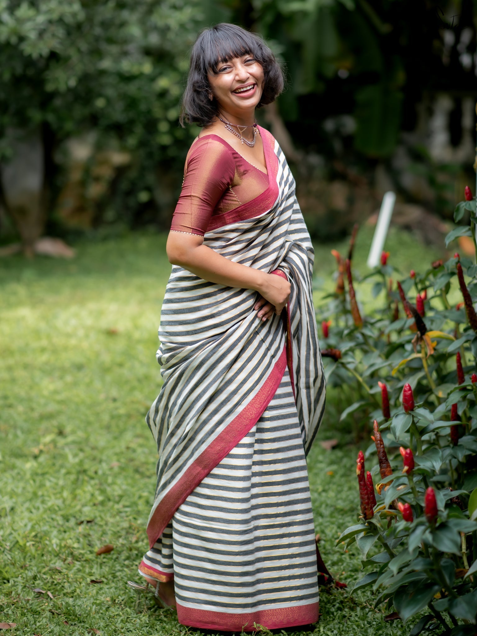 Suta White Pure Cotton Saree