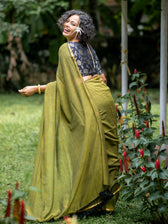 Suta Green Pure Cotton Saree
