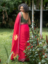 Suta Pink Pure Cotton Saree
