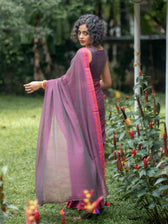 Suta Magenta Pure Cotton Saree
