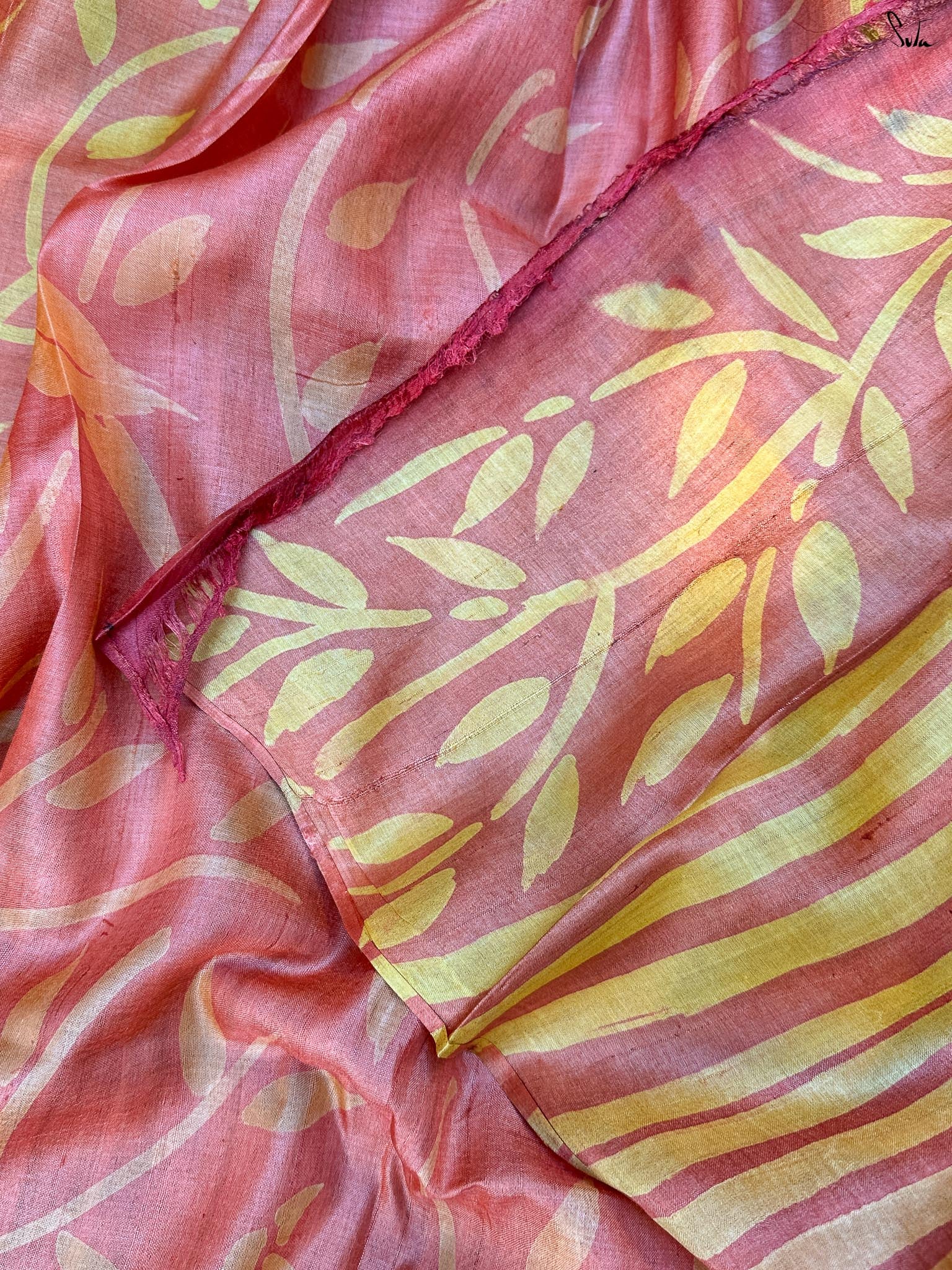 Shaam Meher (Pure Tussar Hand Painted Saree)