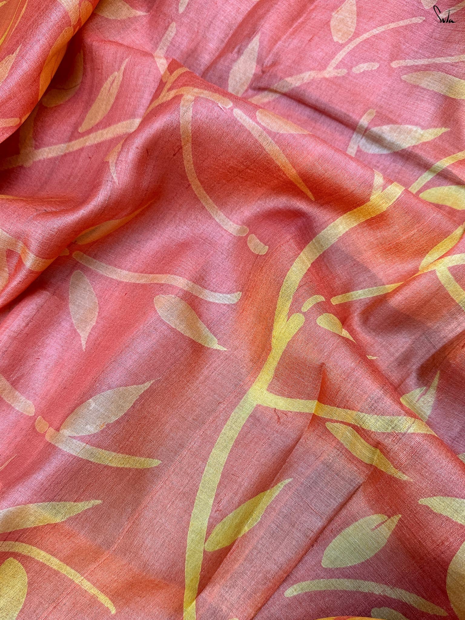 Shaam Meher (Pure Tussar Hand Painted Saree)