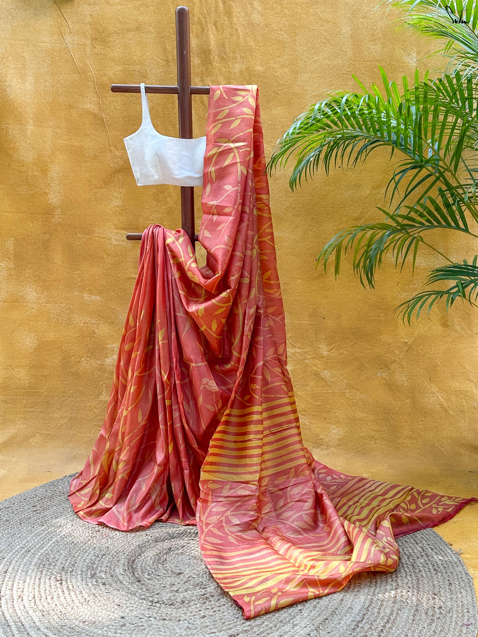 Shaam Meher (Pure Tussar Hand Painted Saree)