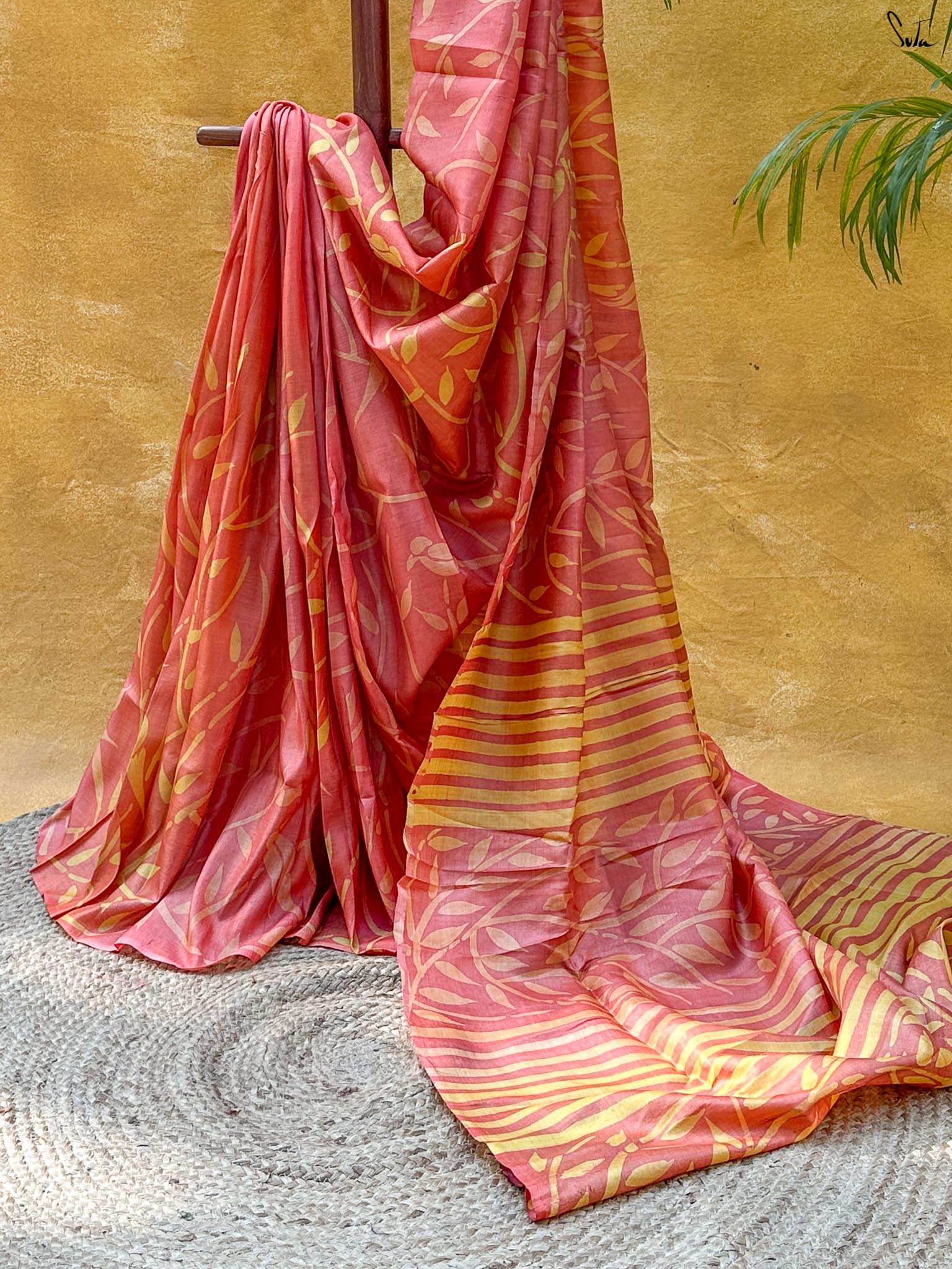 Shaam Meher (Pure Tussar Hand Painted Saree)