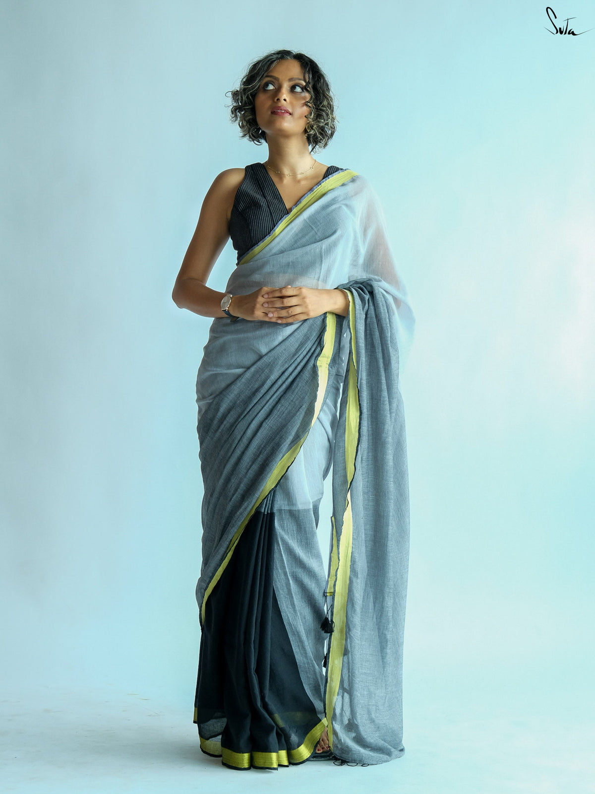 Shades Of Onyx Saree