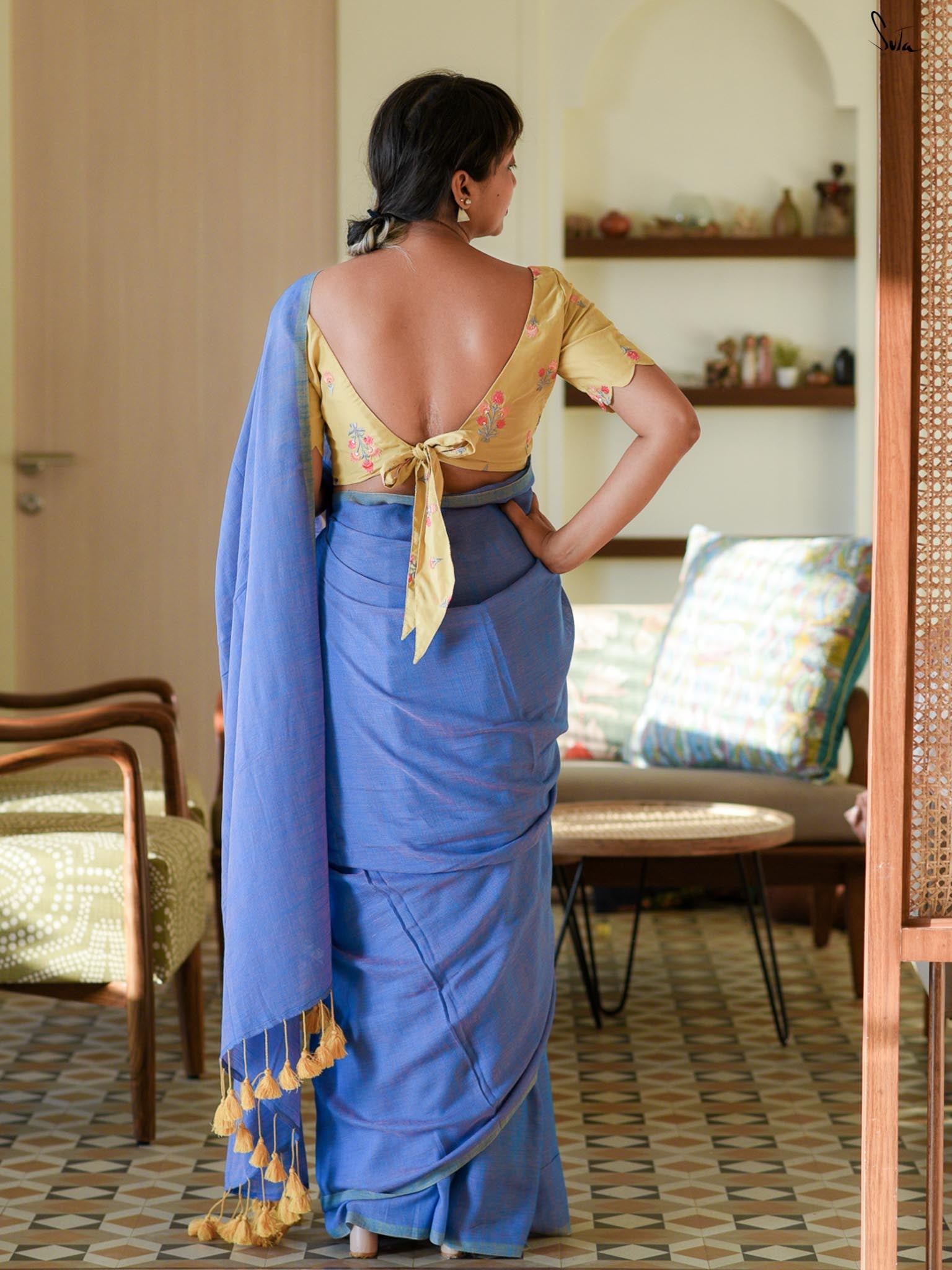 The Lake Of Blue Saree