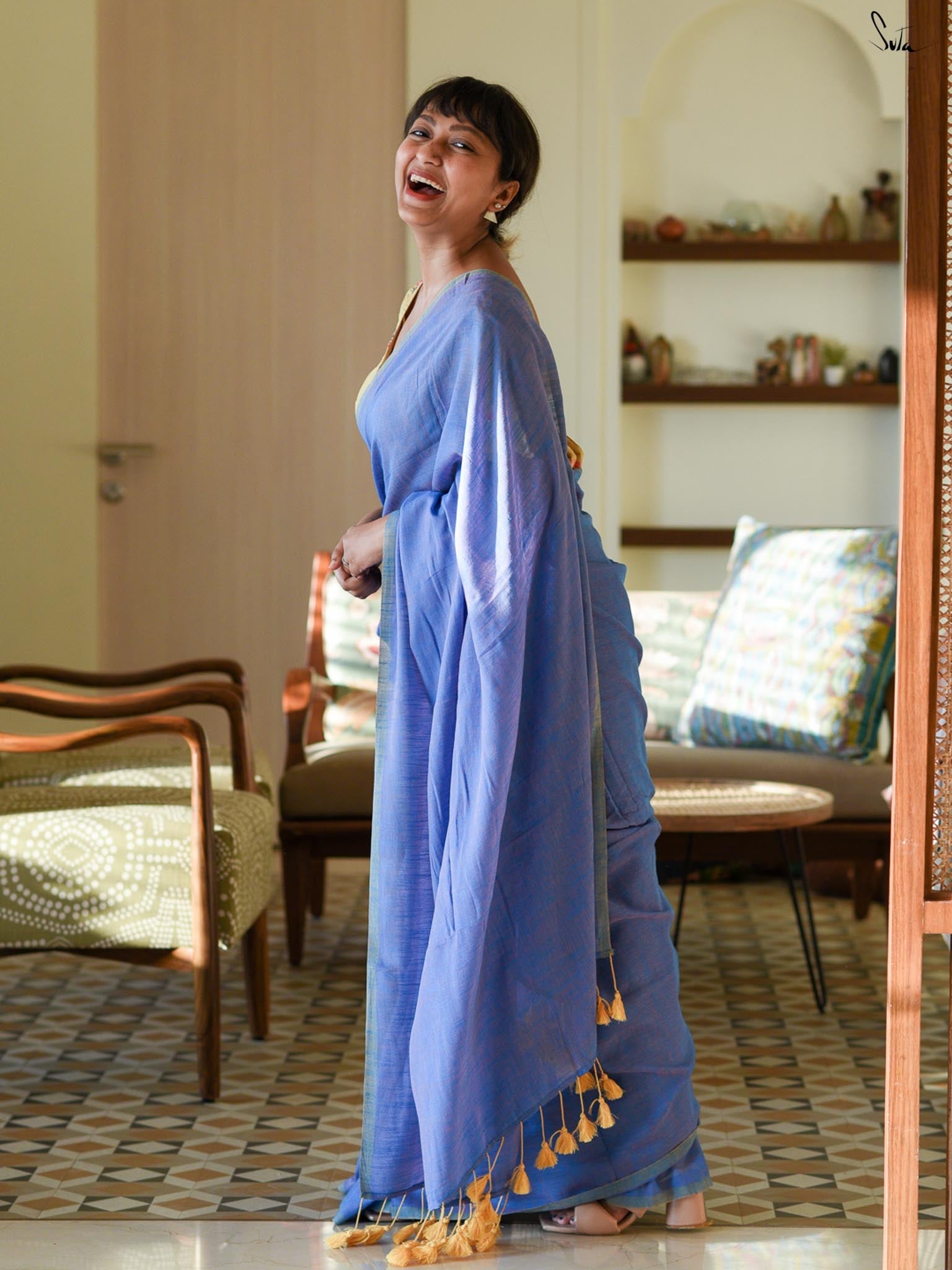 The Lake Of Blue Saree
