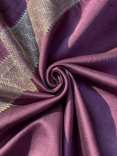 Thumri Wine Banarasi Saree