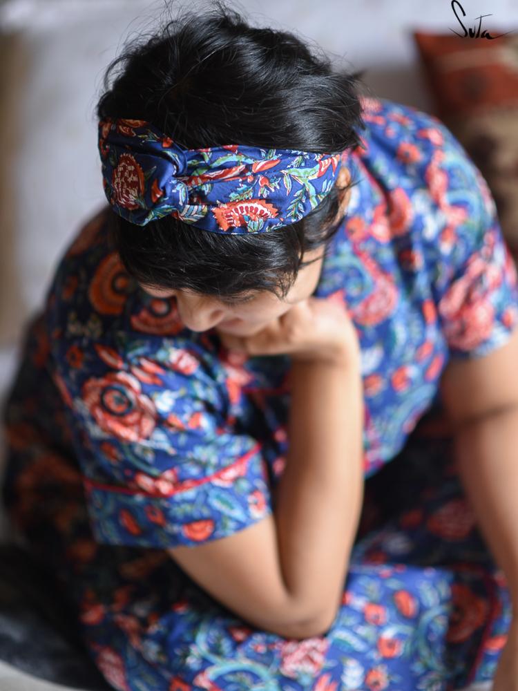Antariksh Blooms (Hairband) - suta.in
