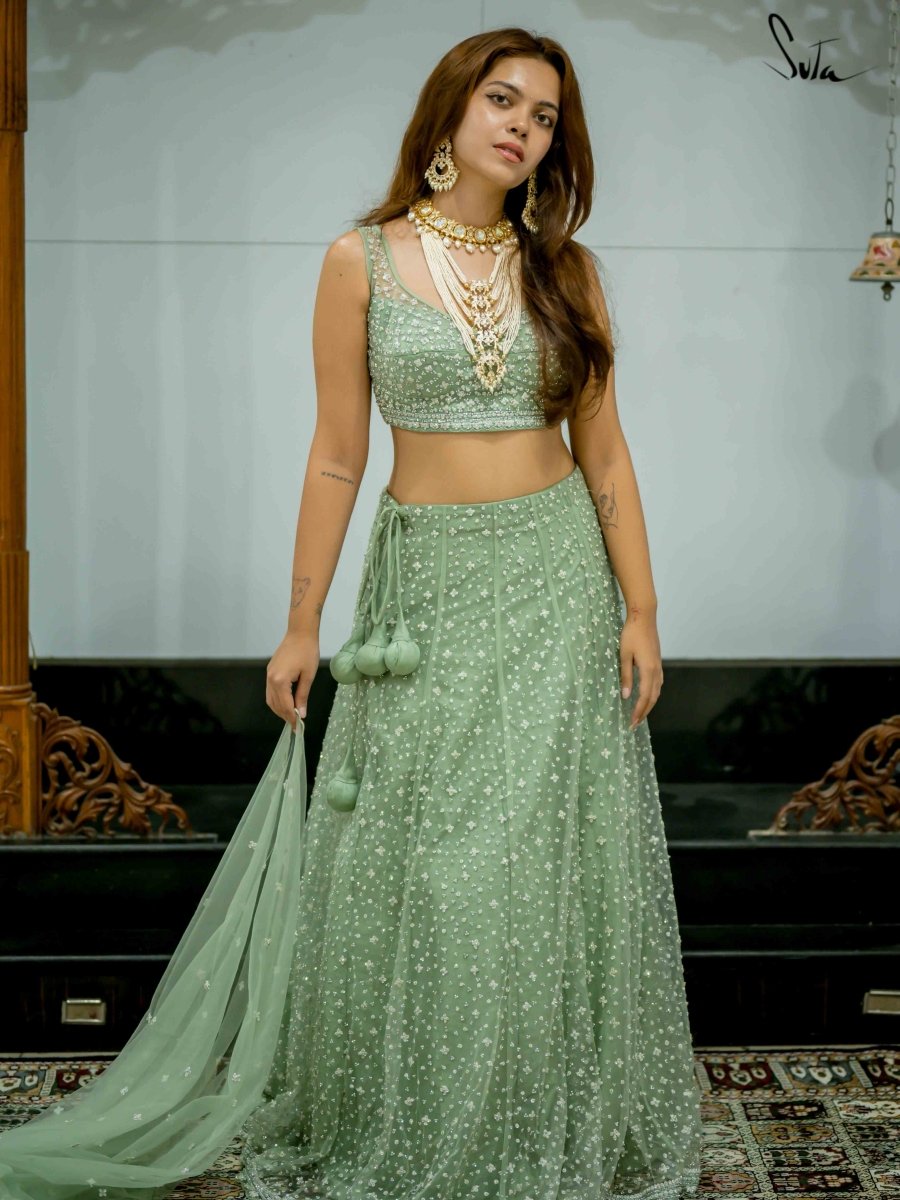 Barfeeli Subha (Lehenga Set) - suta