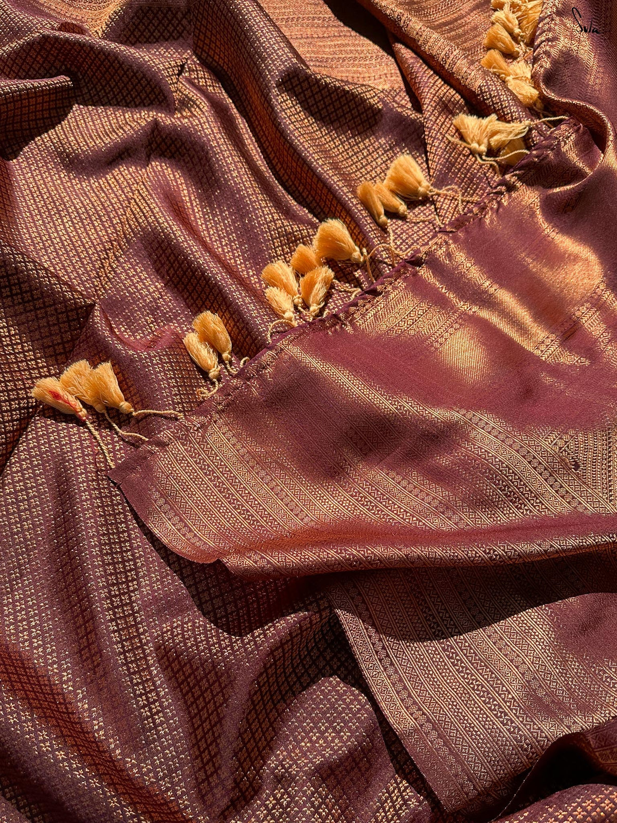 Indumati Purple Kanjivaram Saree