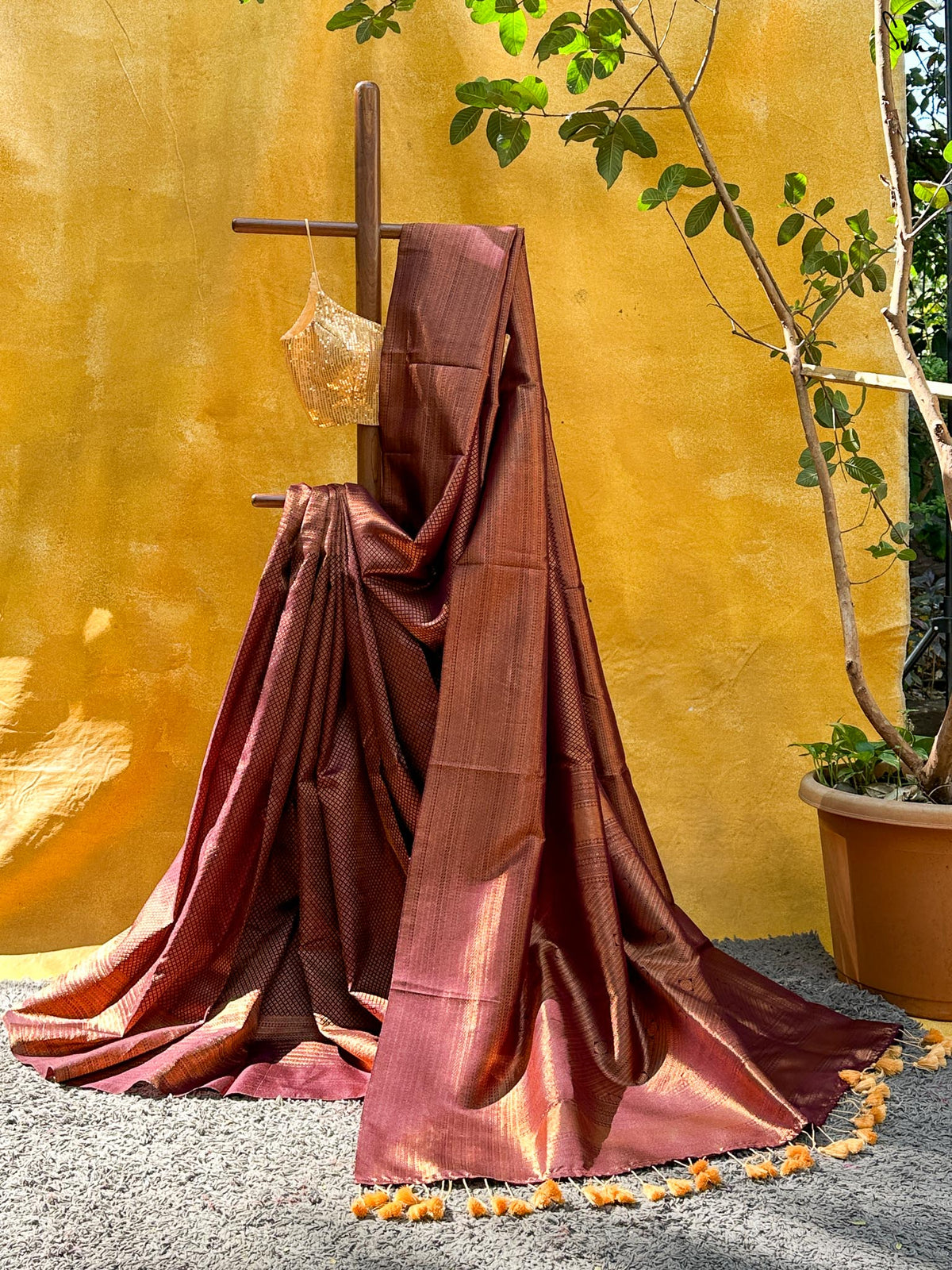 Indumati Purple Kanjivaram Saree