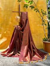 Indumati Purple Kanjivaram Saree