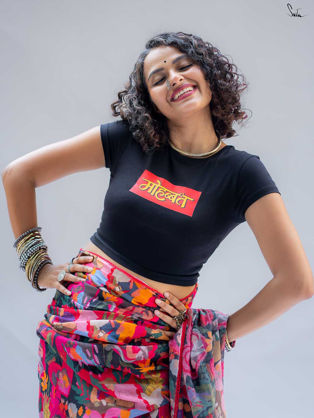 Pride Mohabbat (Baby Tee Blouse)