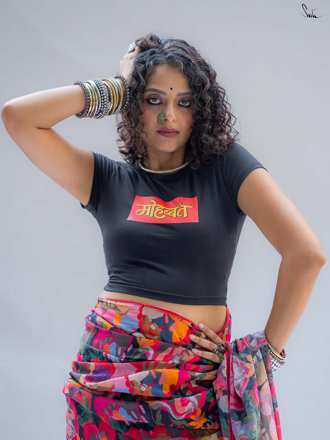 Pride Mohabbat (Baby Tee Blouse)