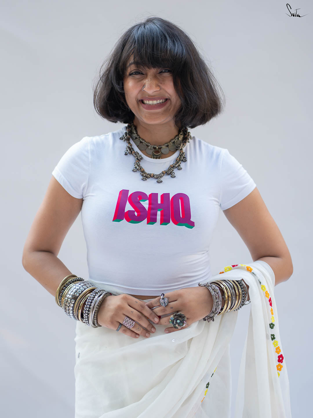 Pride Ishq (Baby Tee Blouse)