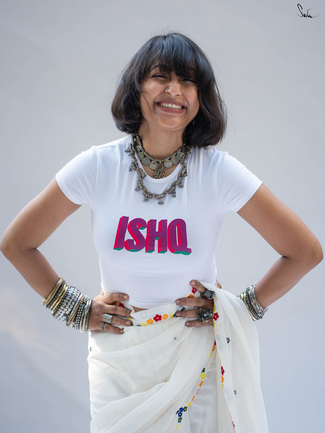 Pride Ishq (Baby Tee Blouse)