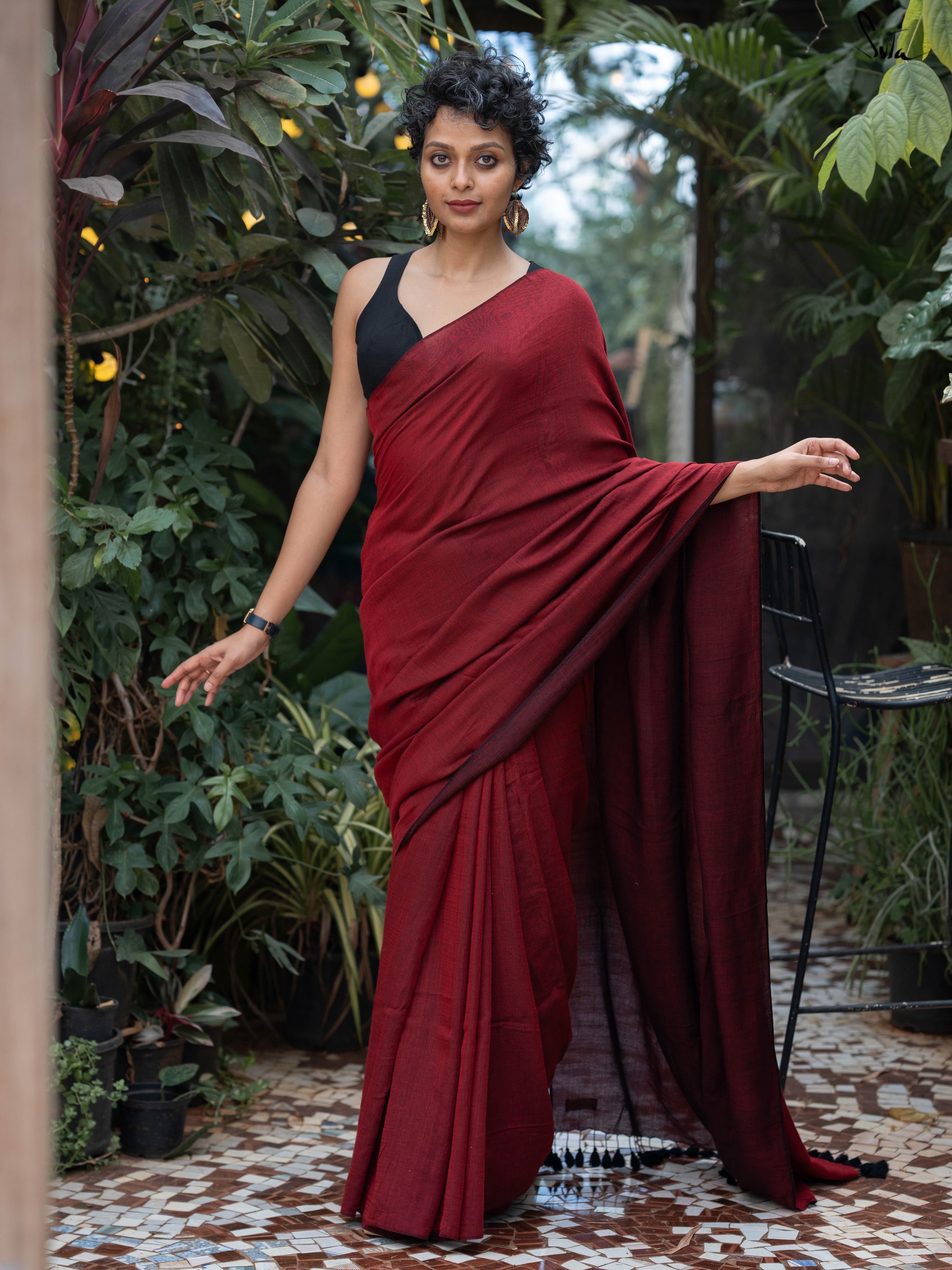Tranquil Yin Yang (Reversible Saree)