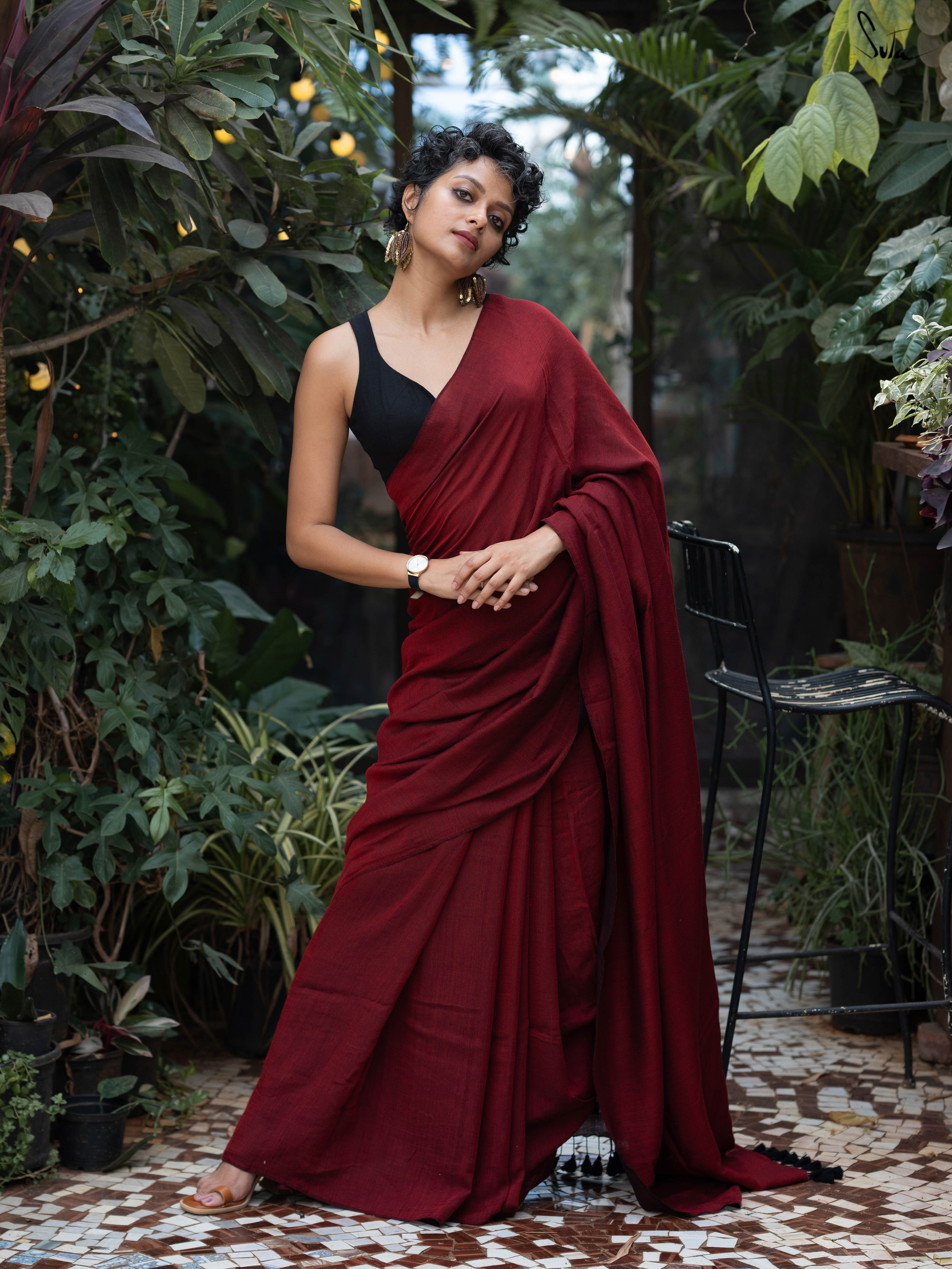 Tranquil Yin Yang (Reversible Saree)