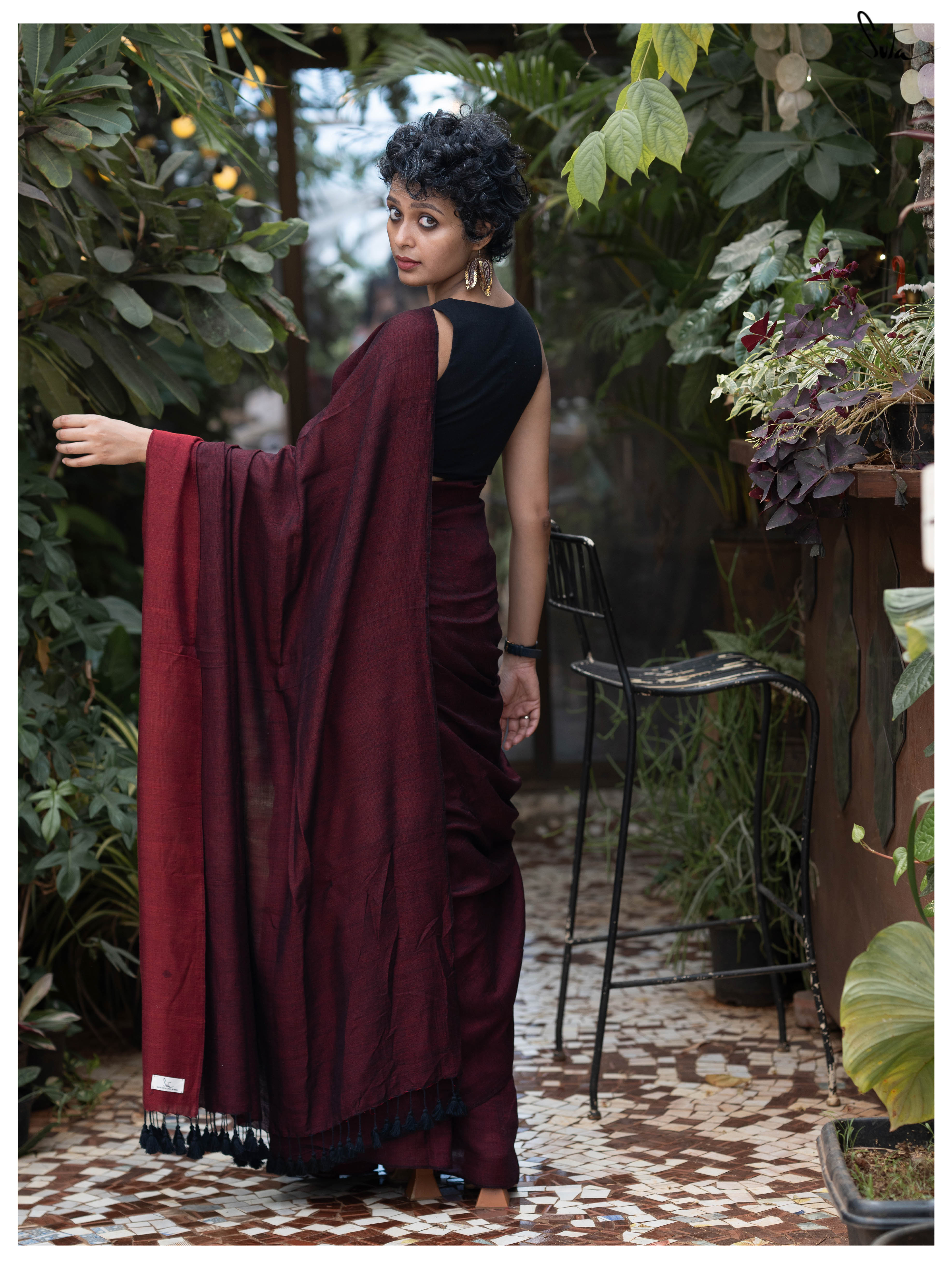 Tranquil Yin Yang (Reversible Saree)