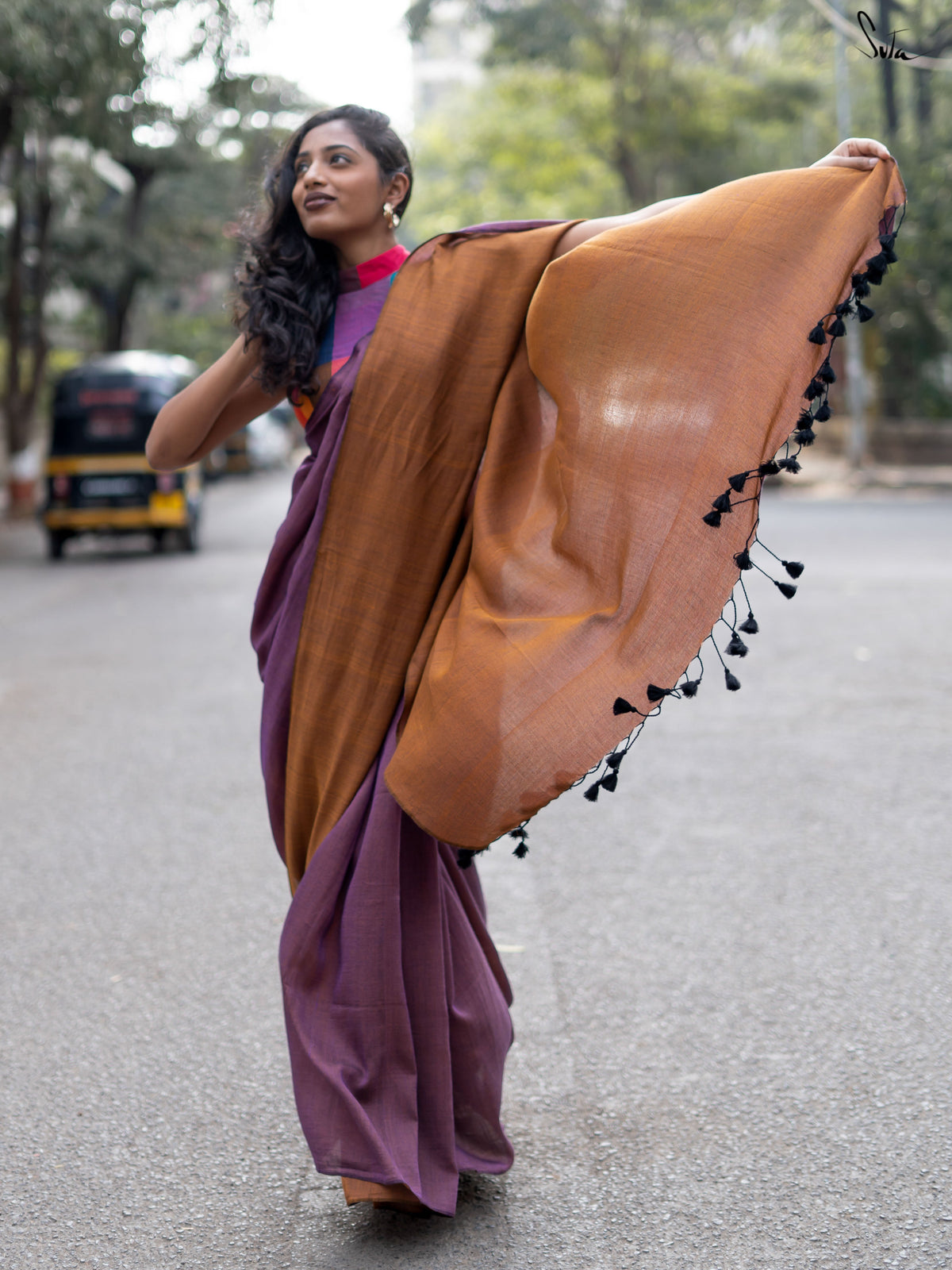 Celestial Yin Yang (Reversible Saree)