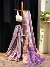 Rangrez Morni (Hand Painted Pure Silk Saree)