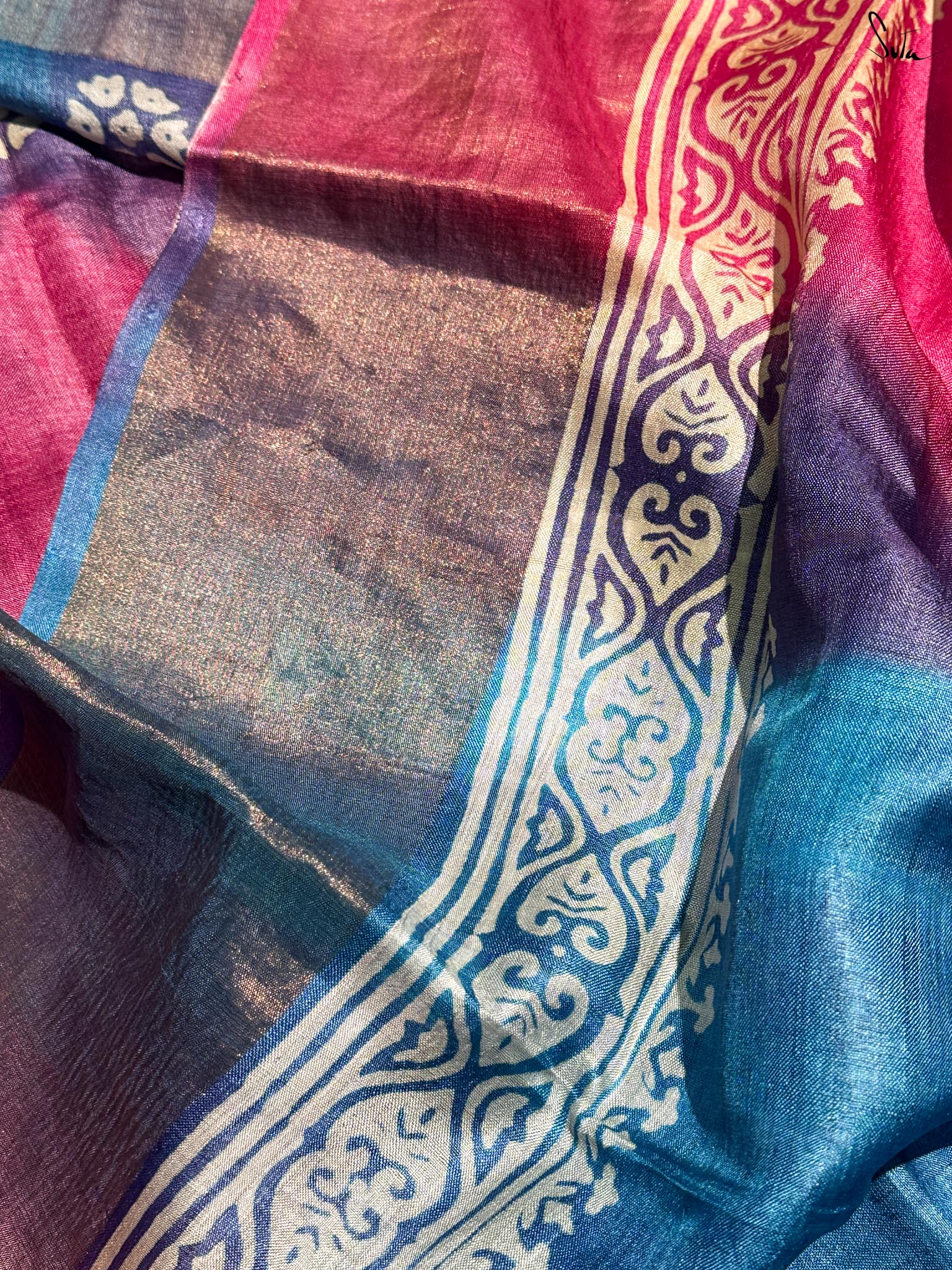 Koyal Aur Kalam (Hand Painted Pure Silk Saree)