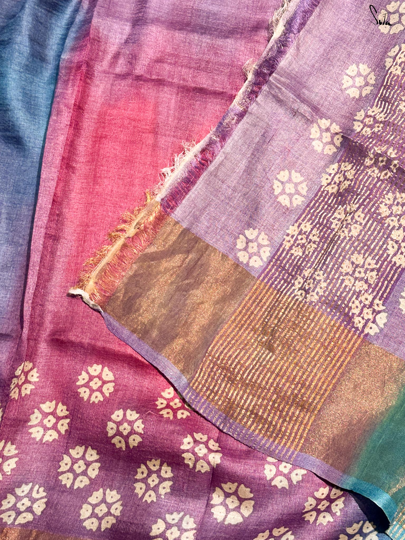 Koyal Aur Kalam (Hand Painted Pure Silk Saree)