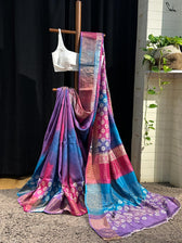 Koyal Aur Kalam (Hand Painted Pure Silk Saree)