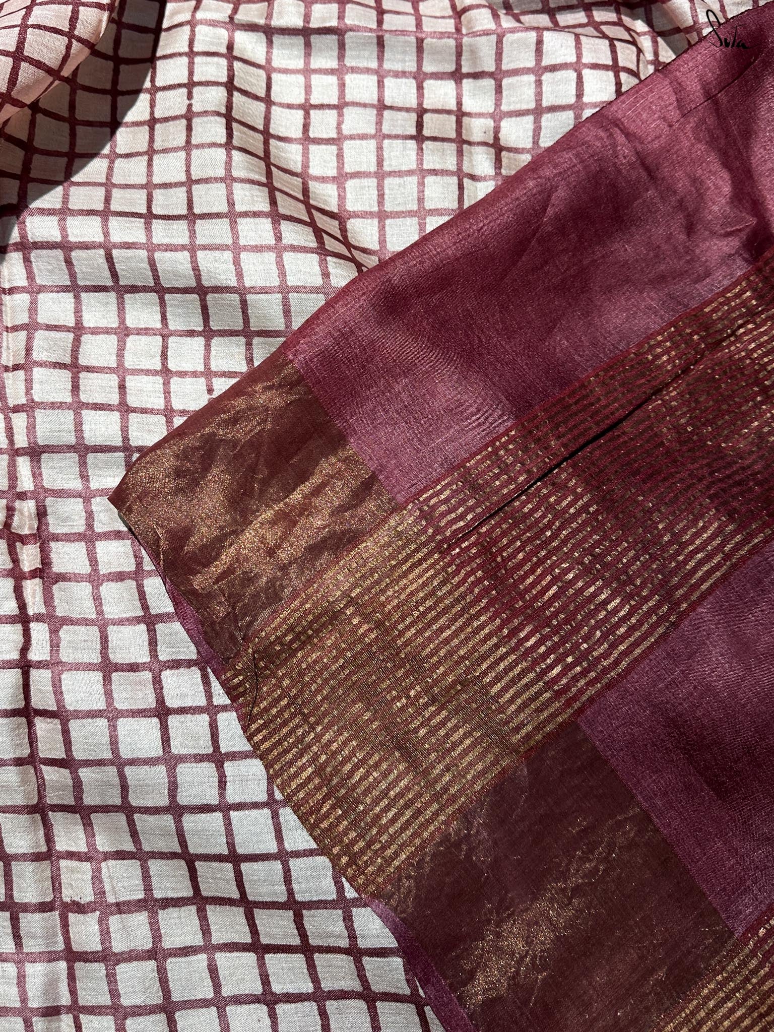 Pankhon Wali Kahaani (Hand Painted Pure Silk Saree)