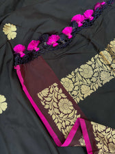 Ranamahal Black Banarasi Saree