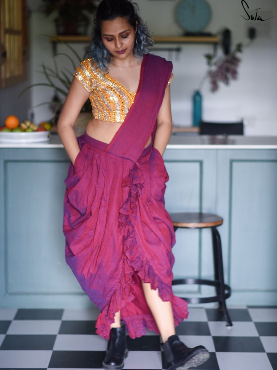 Jamun si Mithaas (Pre Stitched Saree) - suta.in