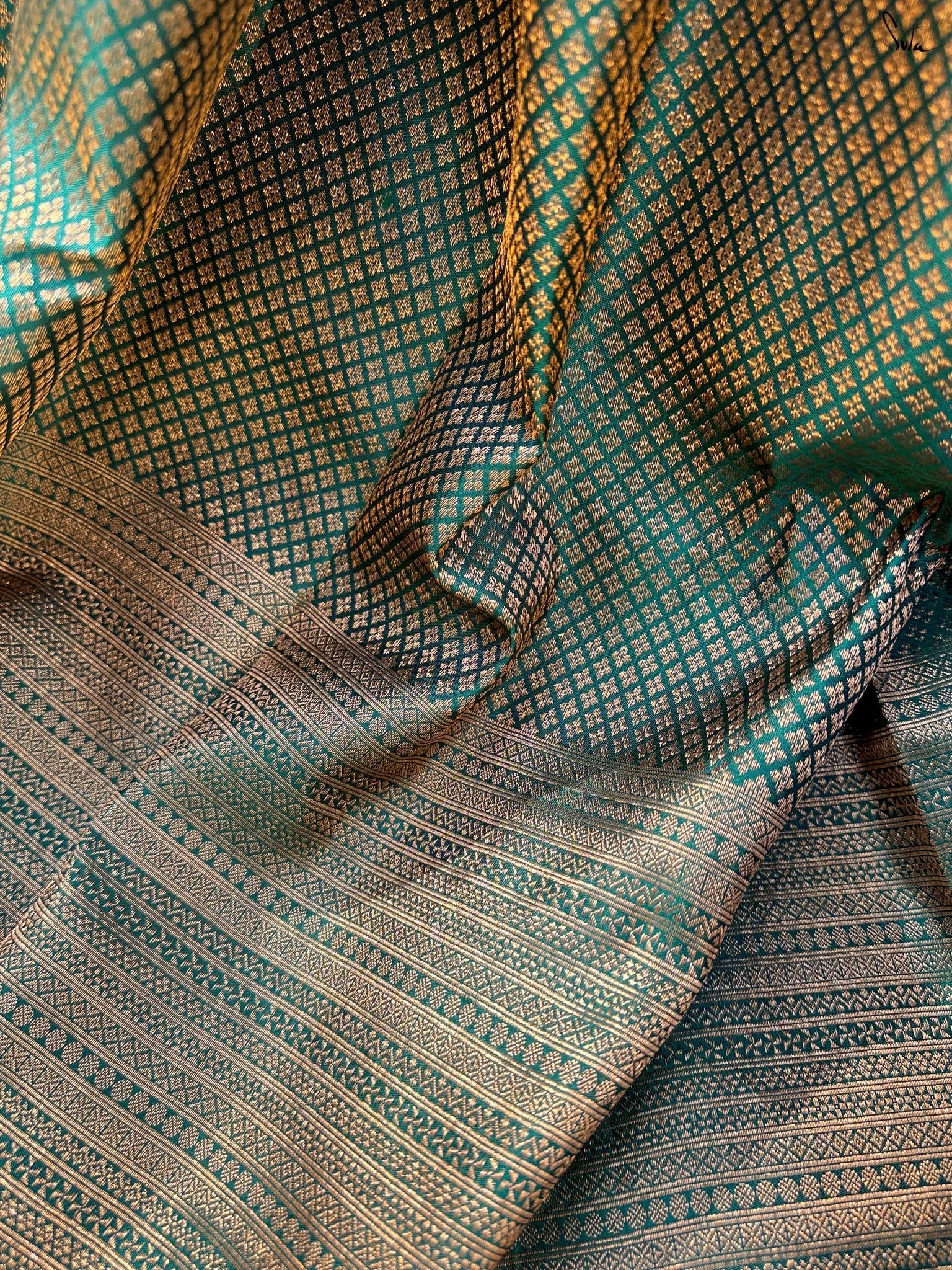 Vaanika Green Kanjivaram Saree