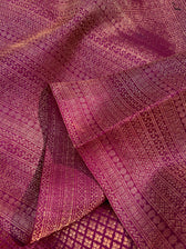 Kaadambari Purple Kanjivaram Saree