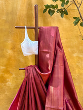 Kaadambari Purple Kanjivaram Saree