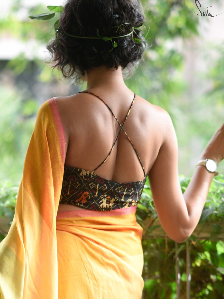 Raina- Elephants and birds (Blouse) - suta.in