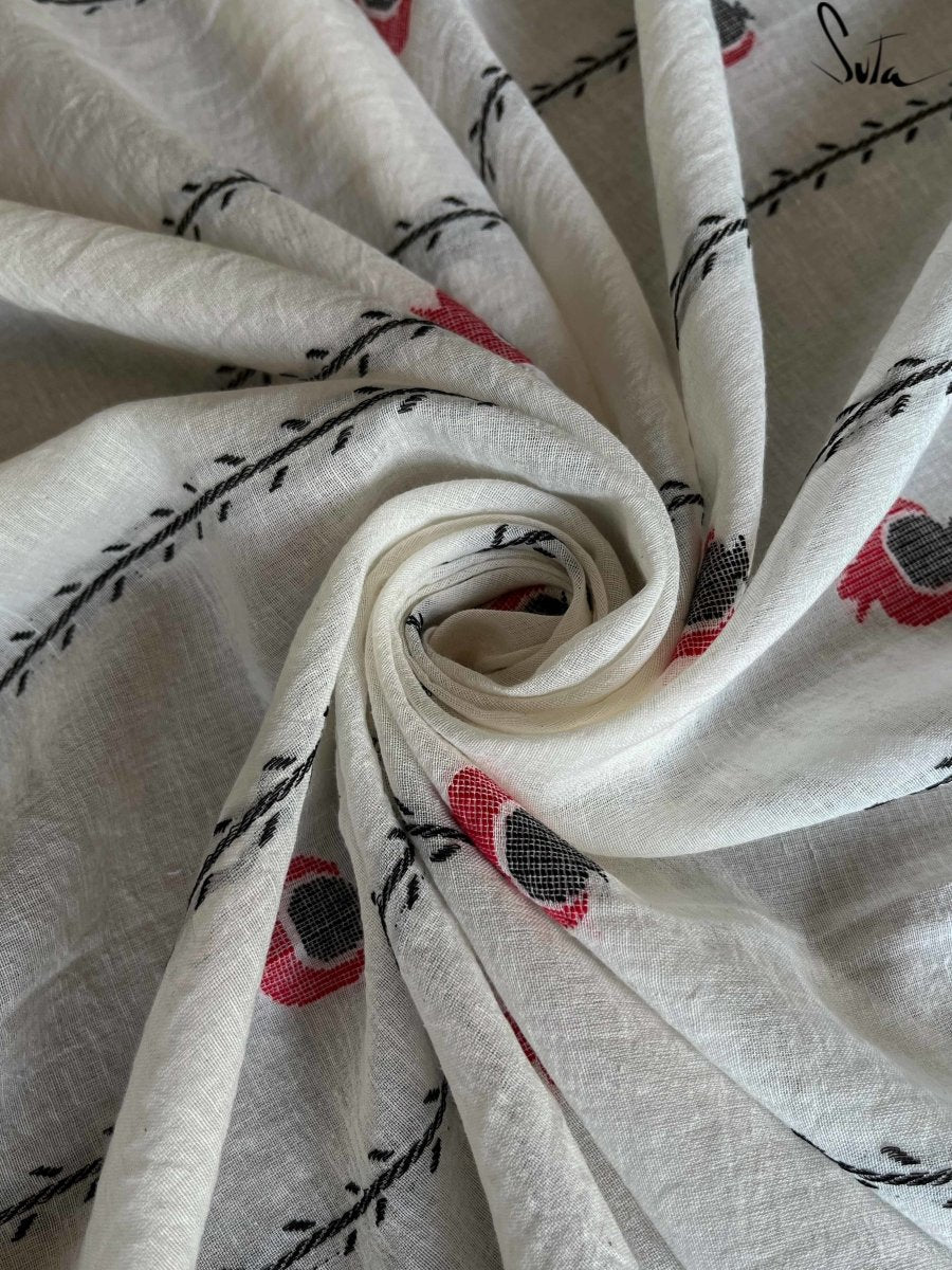 Safed Anaar (Fabric) - suta.in