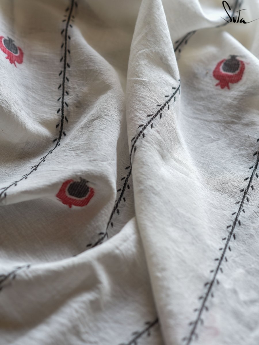Safed Anaar (Fabric) - suta.in