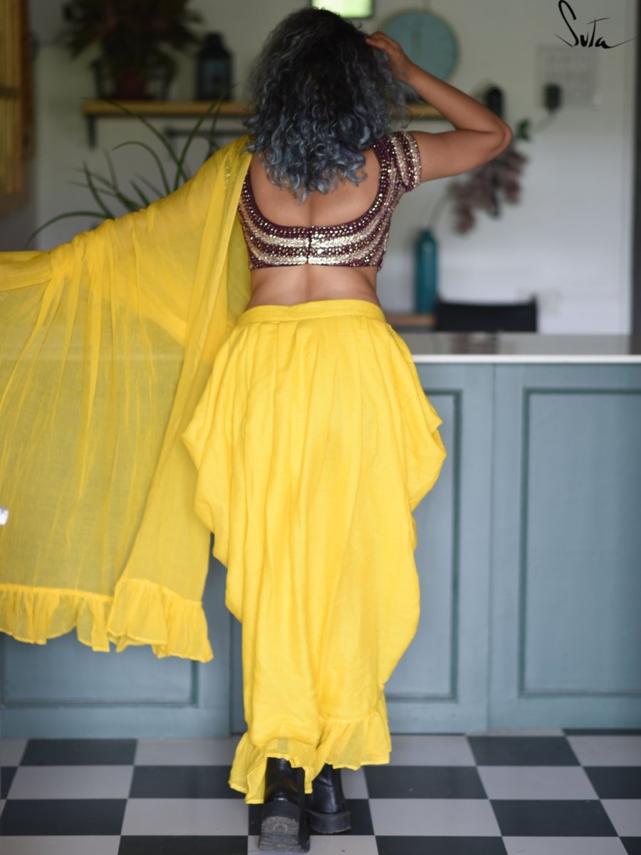 Sooraj Ki Kiran (Pre Stitched Saree) - suta.in